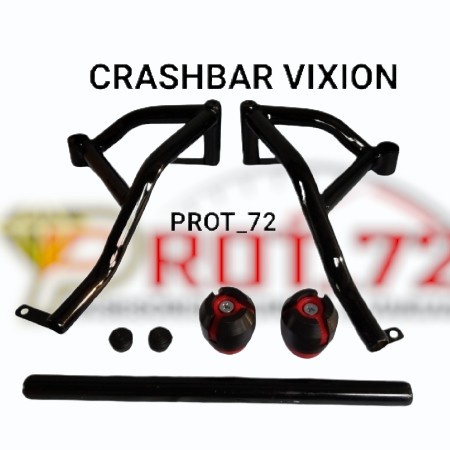 CRASHBAR V-IXION / CRASHBAR NEW VIXION / CRASHBAR OLD VIXION / TUBULAR - Hitam, OLD Vixion