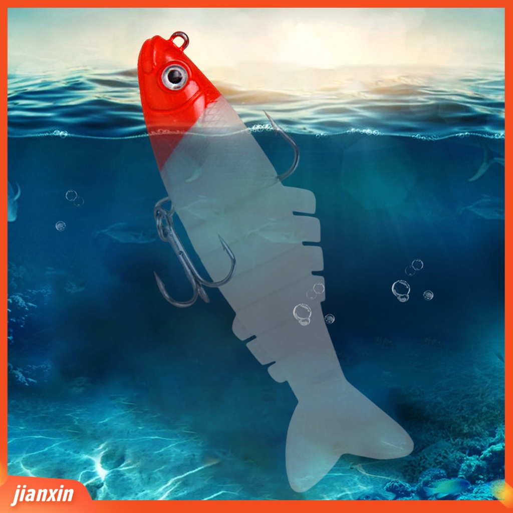 (In Stock) 9cm17g Umpan Pancing 3D Fisheye Tajam Kait Meningkatkan Laju Ikan Desain Simulasi Tahan Lama Warna-Warni Bersambung Realistis Multi Bagian Umpan Lembut Umpan Pancing