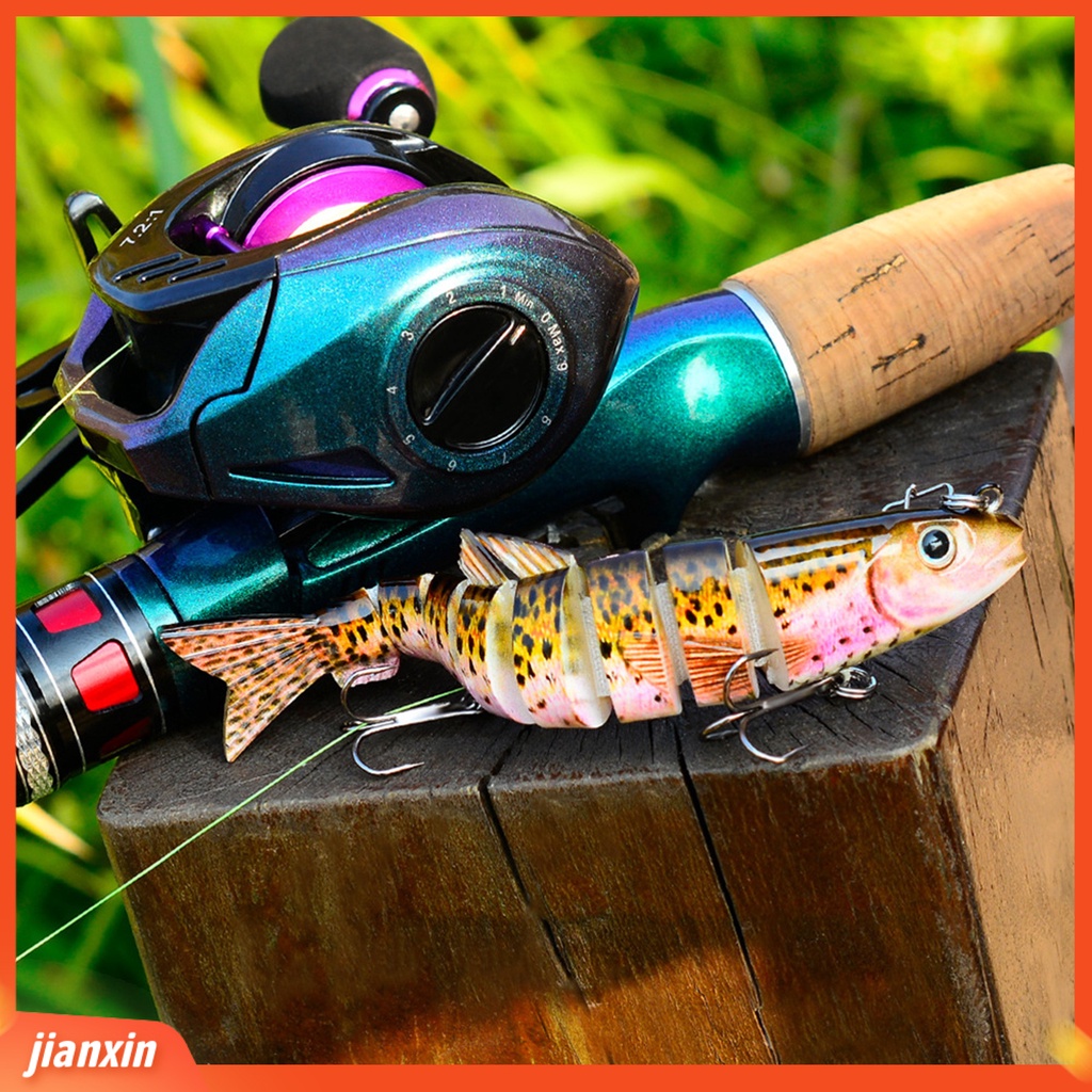 (In Stock) 12.5cm 21.5g Umpan Buatan Portabel Multi-Segmen Membuat Suara Ringan Kekerasan Tinggi Umpan Pancing Untuk Memancing