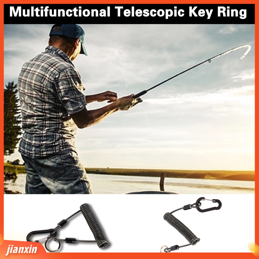 (In Stock) Kait Luar Peregangan Tinggi Kekuatan Tarik Kuat Rilis Cepat Barang Gantung Memancing Stainless Steel Otomatis Tali Kontrol Ikan Memancing Luar Ruangan