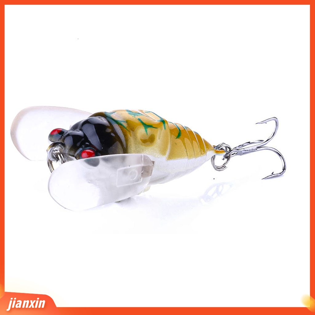 (In Stock) 8Pcs Pemikat Pancing Bionic Menarik Ringan Air Tawar Cicada Serangga Swimbait Untuk Angling