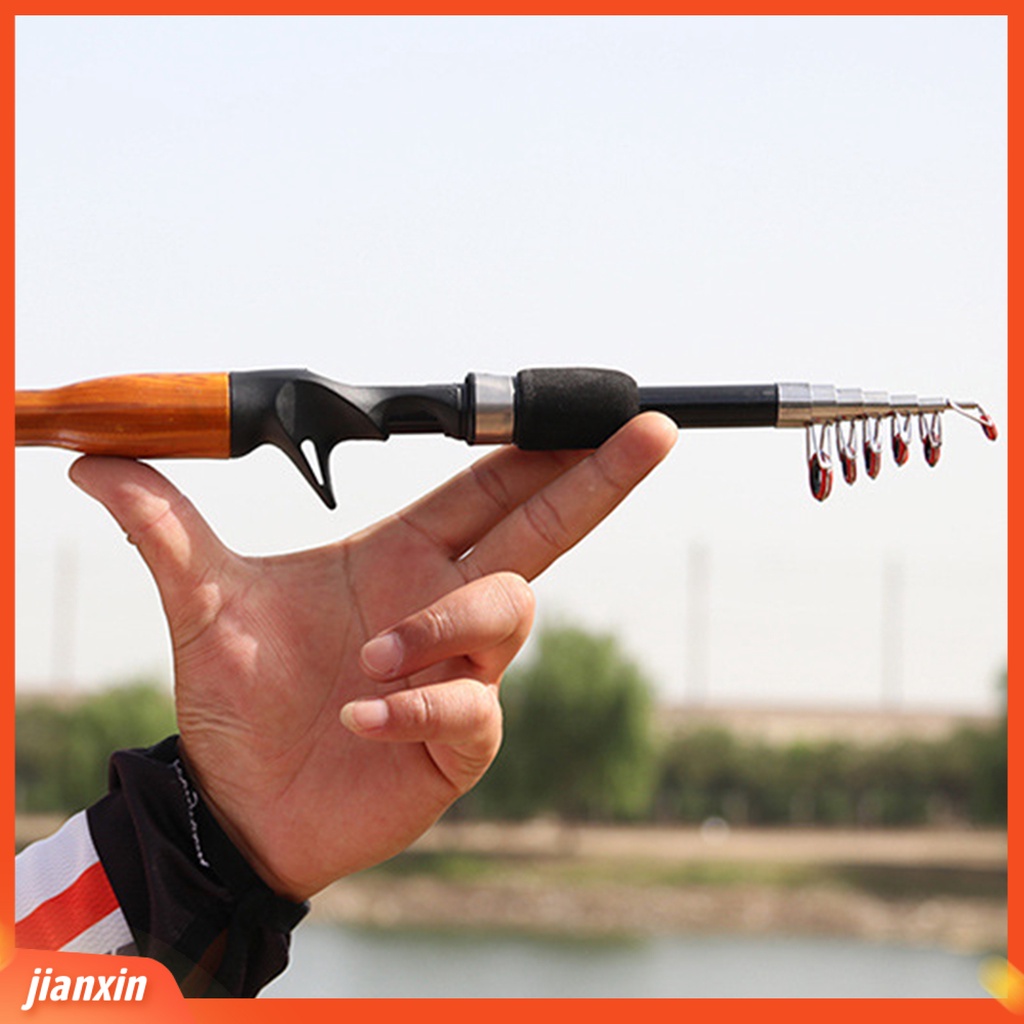 (In Stock) Joran Pancing Cap Tongkat Tebal Heavy Duty Portable Travel Fishing Pole Kit Untuk Outdoor