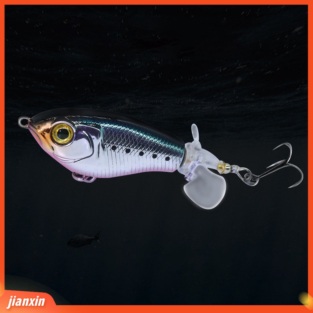 (In Stock) 8cm 16g Rotating Lure 360derajat Rotating Sharp Hook Ringan Whopper Memancing Ikan Gurame Pike Topwater Mengambang Umpan Untuk Outdoor