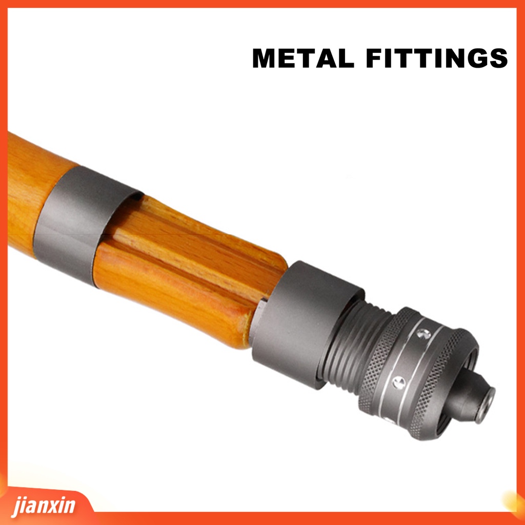 (In Stock) Tiang Pancing Es Musim Dingin 59cm 2bagian Anak Fish Rod Gagang Kayu Solid