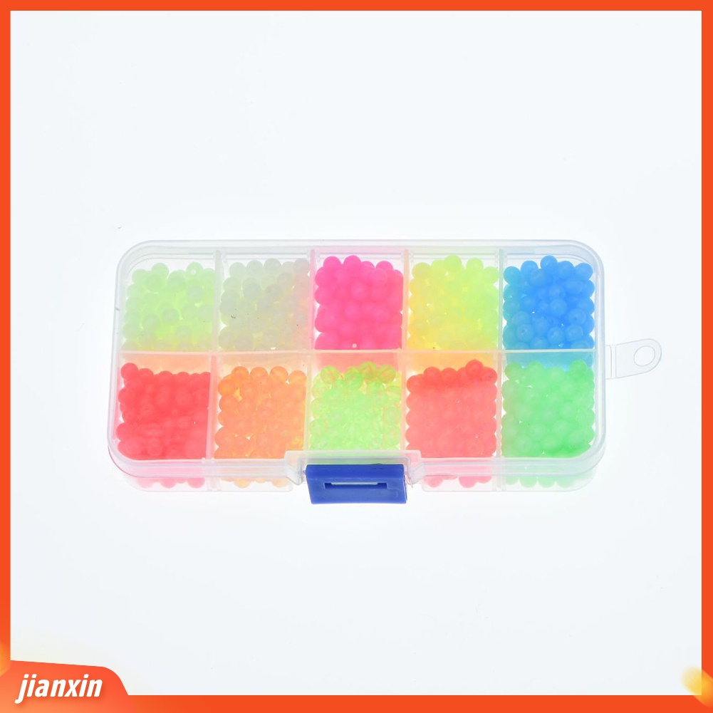 (In Stock) 1000Pcs /Box Manik-Manik Memancing Lembut Terang Aneka Warna Berbentuk Bulat Manik-Manik Memancing Bercahaya Untuk Danau