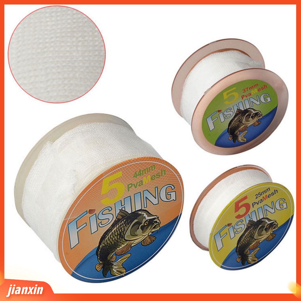 (In Stock) 5m Outdoor Dissolving PVA Mesh Net Refill Carp Fishing Stocking Rig Umpan Tas