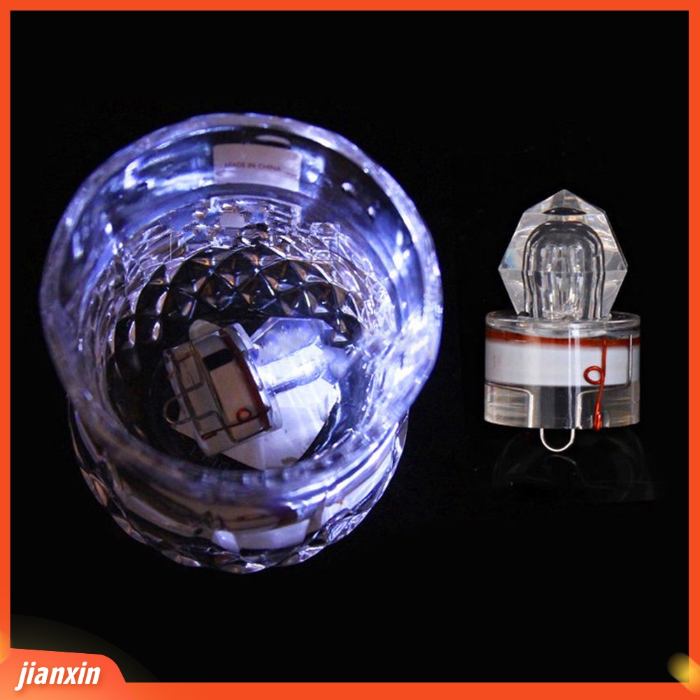 (In Stock) Deep Sea Diamond Shape Underwater LED Fishing Light Alat Umpan Strobo Cumi