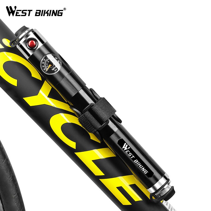 368 WEST BIKING JG-01 Bicycle Portable Air Hose Mini Pump Tire Inflator