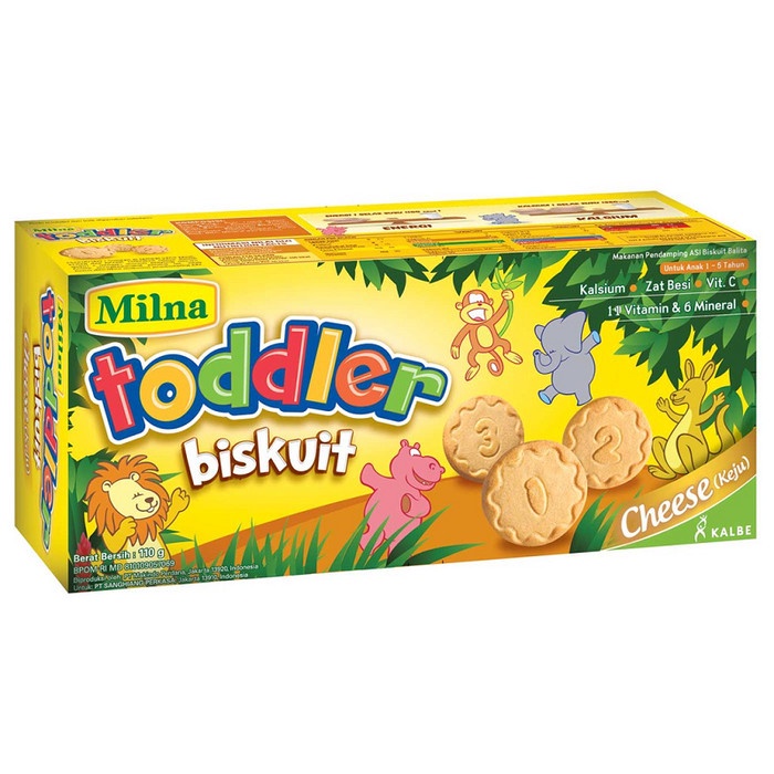 Milna Biskuit Toddler Cheese 110 gr