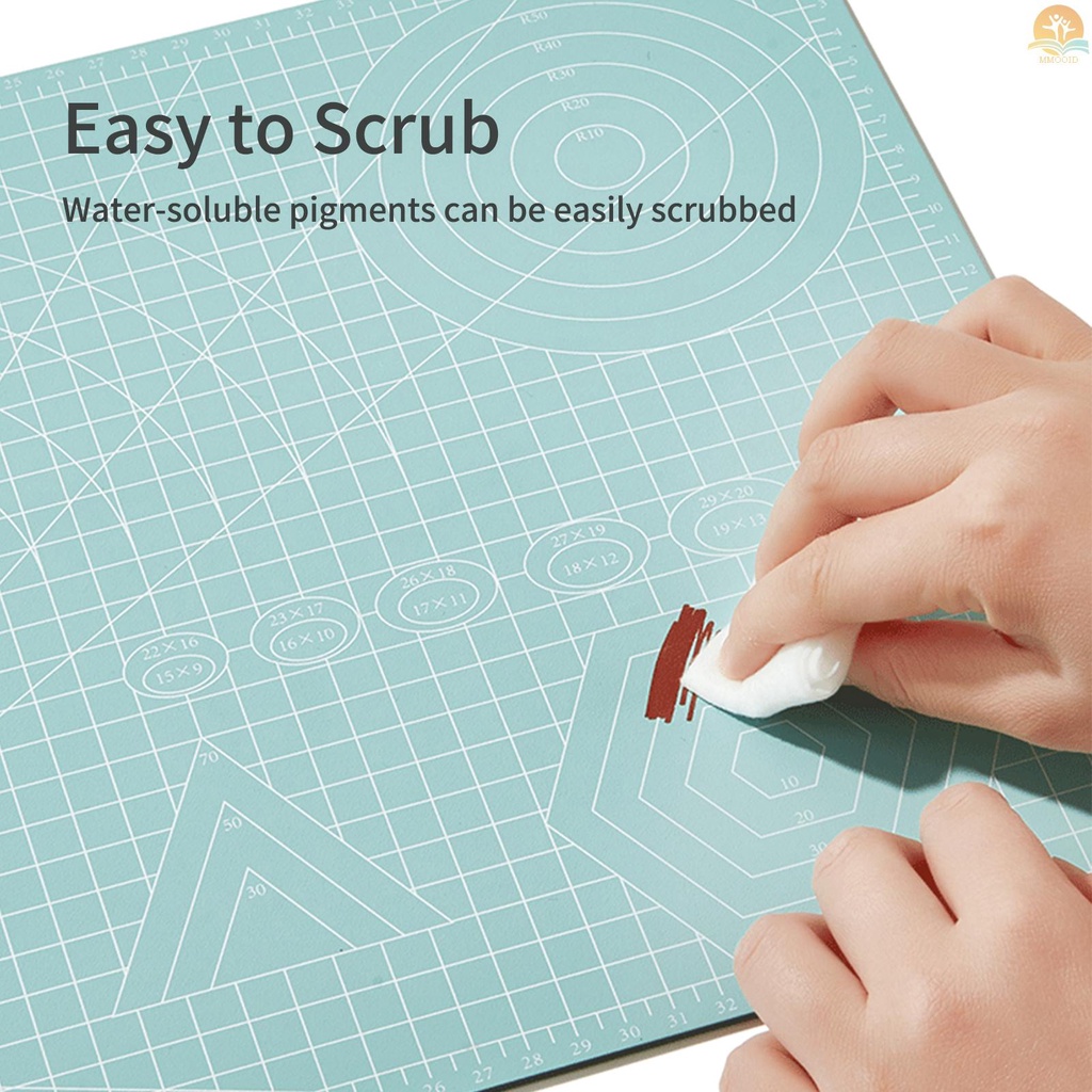 In Stock JIELISI A3 Alas Pemotong PVC Dua Sisi Non-Slip Talenan Cut Pad DIY Alat Dengan Garis Grid Bening Sudut Untuk Menjahit Kain Scrapbooking Art Craft Card Projects 45x30cm