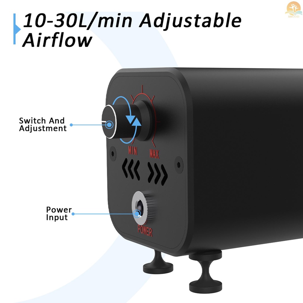 In Stock Dua Pohon Air Assist High Speed Air Pump Adjustable Airflow Kompatibel Dengan Laser Engravers TWOTREES TS2/Totem S/TTS-55/Atomstack A5 Pro/Sculpfun S9 /S6 Pro/Ortur Tiang Laser