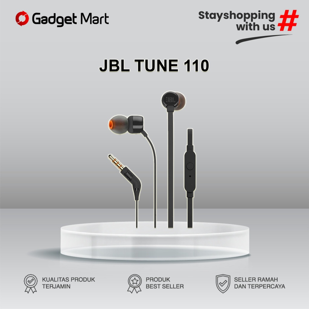 Headset in-ear JBL Tune 110 Original - Garansi Resmi
