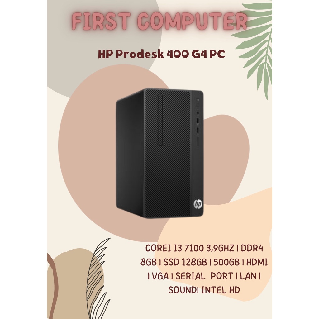 PC Build Up HP Prodesk 400 G4 PC Second Berkualitas