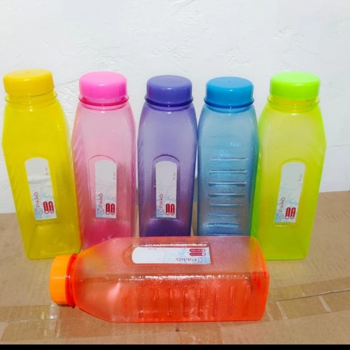 BOTOL AIR MINUM 1 LITER PIKKO PELANGI BMK01 GROSIR MURAH