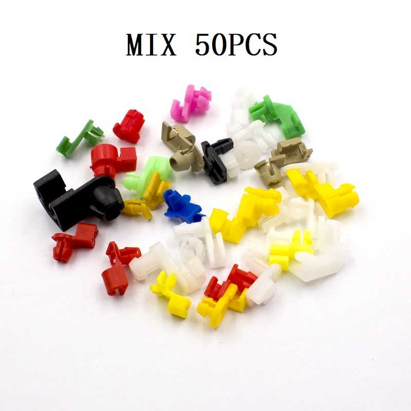 Klip Kancing Pintu Mobil Baut Rivet Clip Bumper Car Mix 50 PCS BURNHILDA