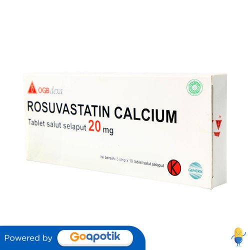 Rosuvastatin Calcium Ogb Dexa Medica 20 Mg Box 30 Tablet
