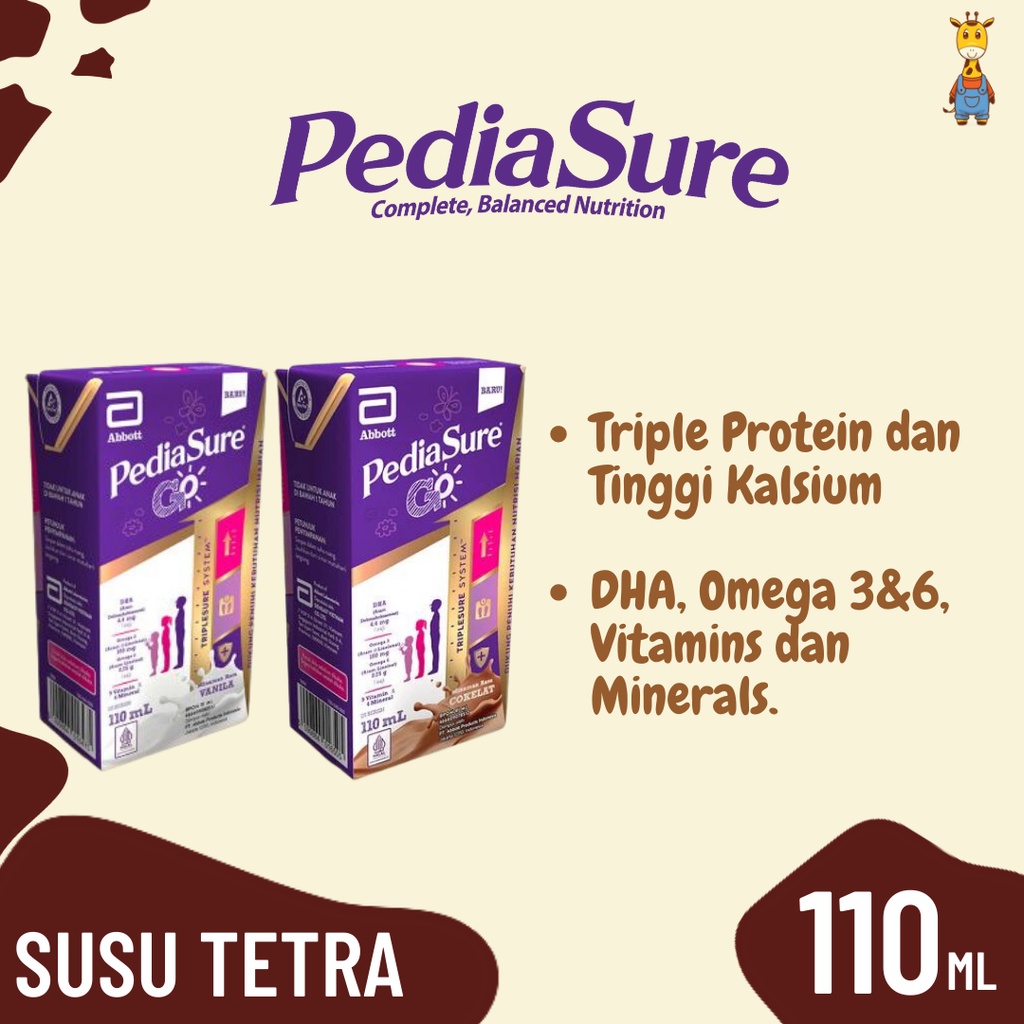 Pediasure Go Cokelat Formula UHT 110ml