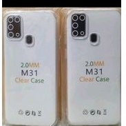 SALE Silikon kondom case softcase clearcase bening samsung m31 bahan tebal 2mm original murah