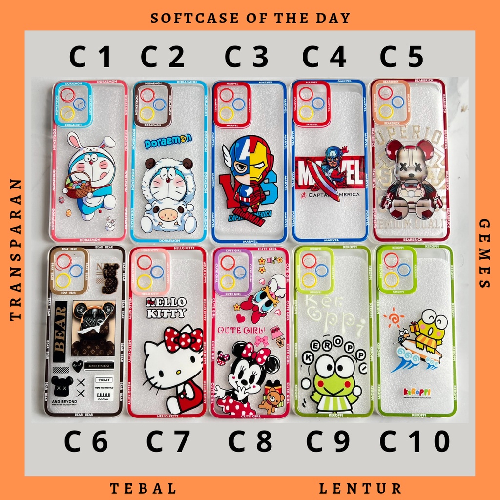 Softcase Karakter Casing Samsung A20s A03 Core A12 M12 A10s Murah Bening 03