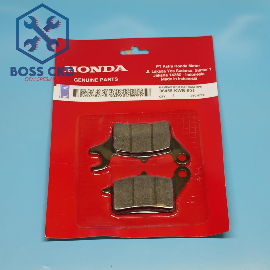 Dispad Discpad Kampas Rem Depan  Blade Revo Absolute Supra X 125 FI F1 New KWB