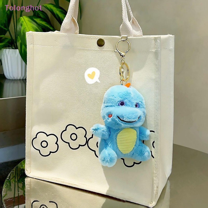 Tolonghot&gt; 1Pc Lucu Indah Disctive Tersenyum Dinosaurus Mainan Mewah Boneka Gantungan Kunci Kreatif Ransel Liontin Ambil Mesin Boneka Dengan Baik