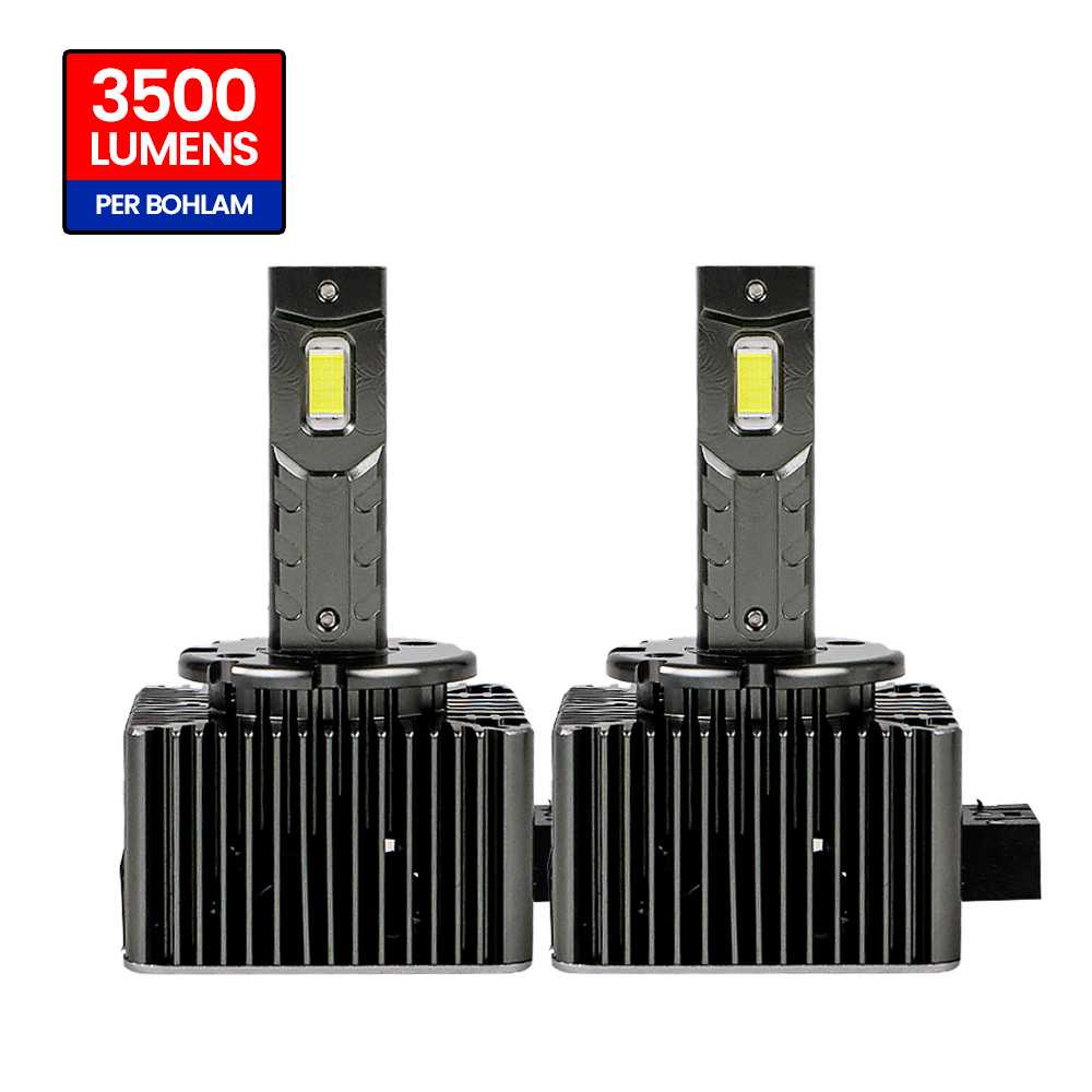 [ COD ] BULLVISION Lampu Mobil LED CSP 3500LM D1 Cool White 2 PCS - S3