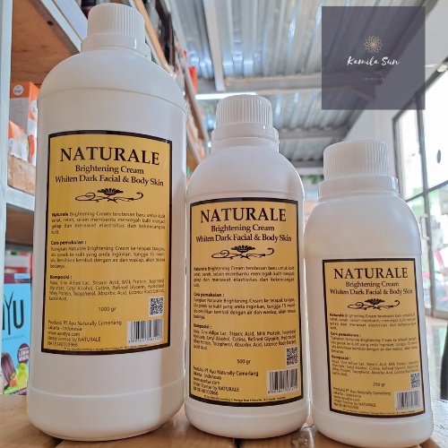 NATURALE BRIGHTENING CREAM BPOM/Naturale bleaching cream/lulur pemutih badan/bleaching badan permane