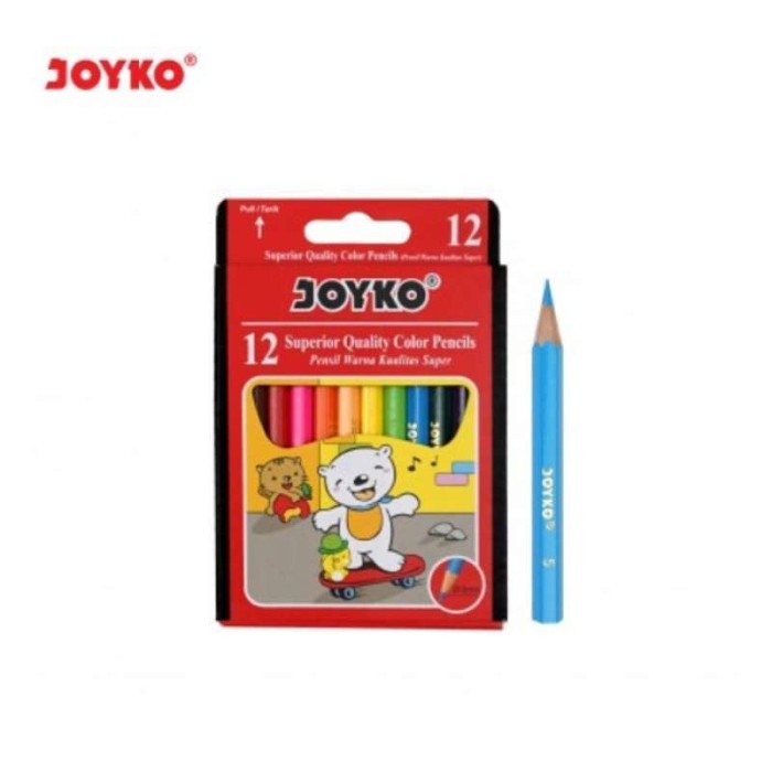 

Pensil Warna Joyko CP-S12 12 Warna Pendek / Color Pencil Joyko CP-102