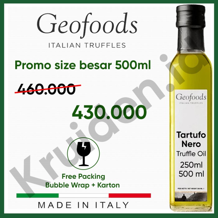 

✨Ready Stok✨ - Premium Black Truffle Oil 250 ml Geofoods imported Italy Tartufo Nero - 250 ml- 1.2.23