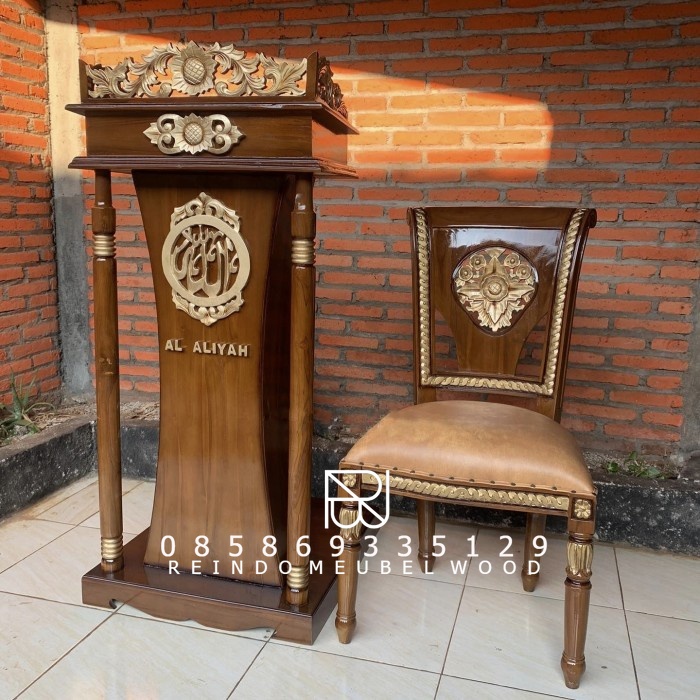 PODIUM PIDATO JATI - PODIUM PIDATO MINIMALIS JATI - MIMBAR PIDATO JATI 03-RMW