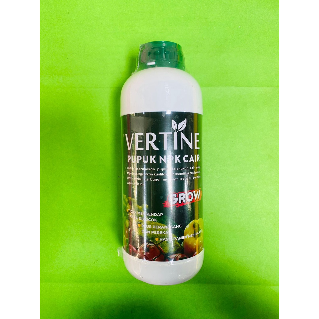 Pupuk npk cair isi 1lt VERTINE GROW BUNGA DAN BUAH BAWANG TEMBAKAU PADI dari cv.mitra tani