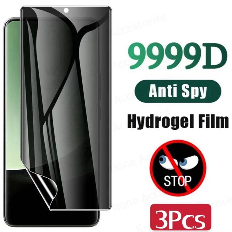 3pcs Film Pelindung Layar Privasi Hydrogel Untuk Meizu 2018x18s 18 Pro Infinity Anti Spy Film Pelindung