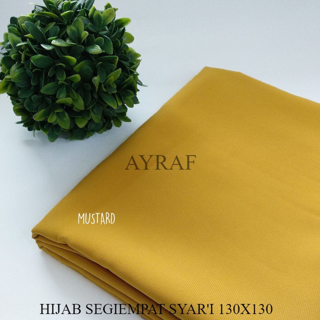 kerudung segiempat jilbab wolfis jumbo Premium size 130x130/hijab segiempat wollfis jumbo size 130x1