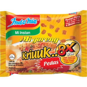 

INDOMIE MIE GORENG KRIUUK PEDAS PCK 90g - Karton