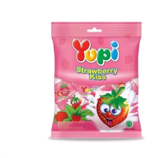 

Yupi Strawberry Kiss Bag 120 Gr