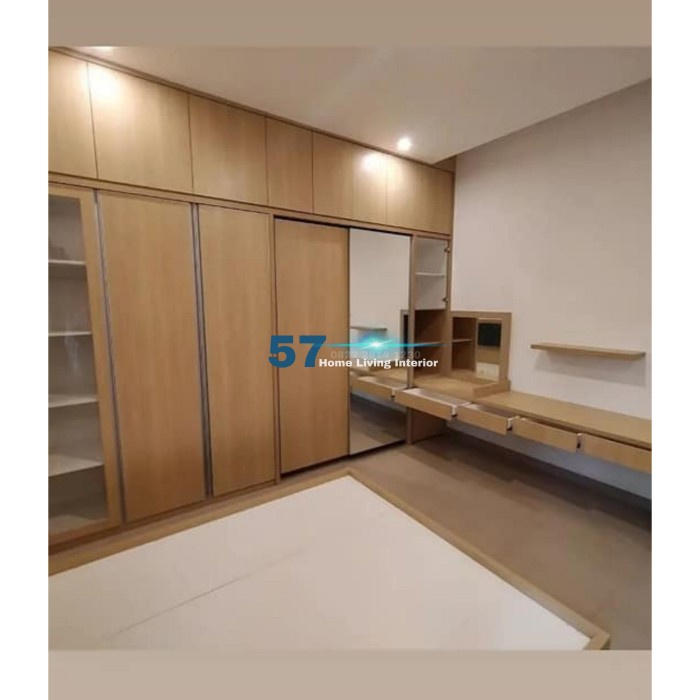 Set Kamar Tidur Full Set Minimalis Bahan Plywood HPL Free Desain