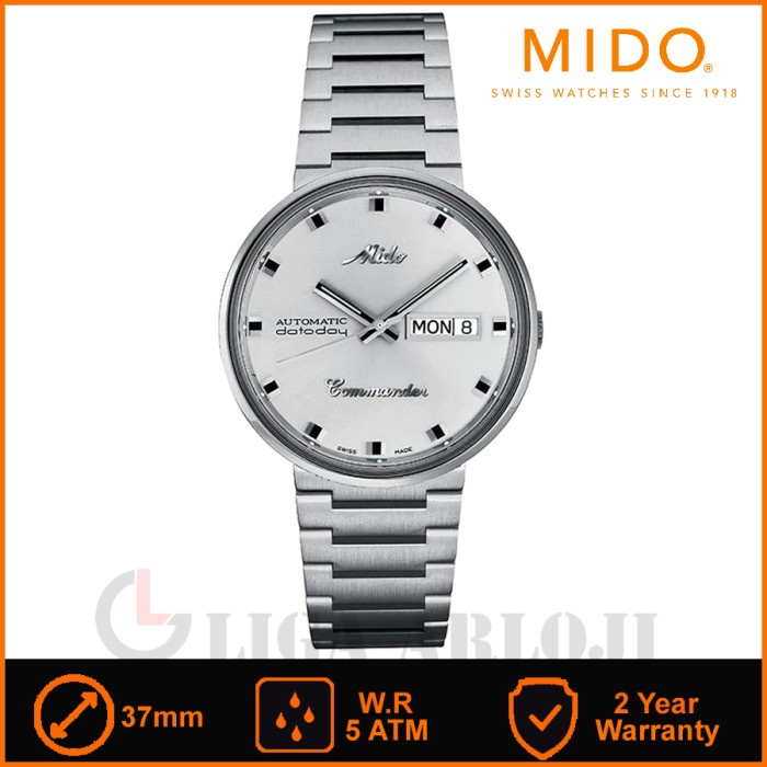 MIDO M8429.4.21.23 - Jam Tangan Pria - Commander Automatic- Swiss Made