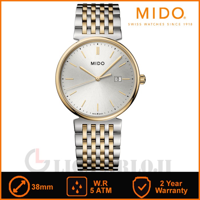 MIDO M033.410.22.031.00 - Dorada Jam Tangan Pria Analog Stainless Gold