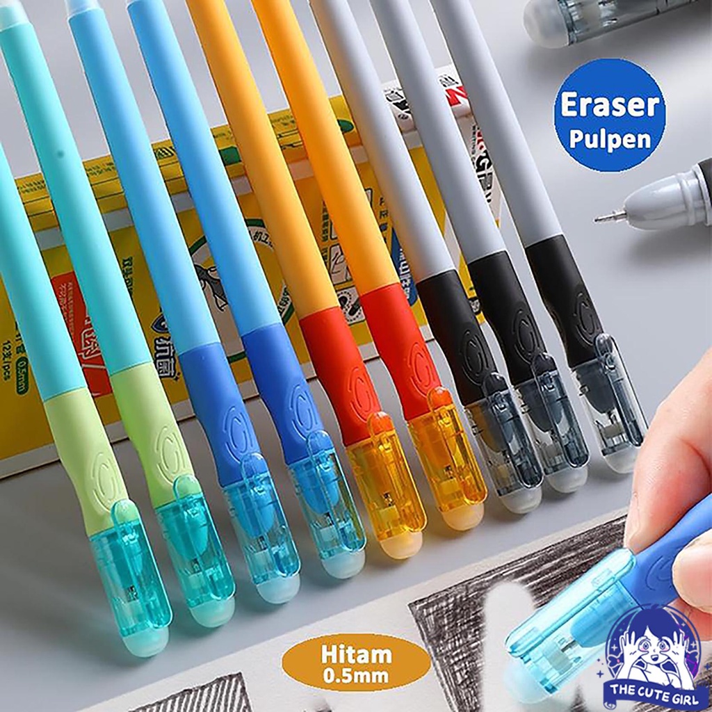 

Erasable Gel Pen with Rubber Grip 05 Blue Ink - Stazionario