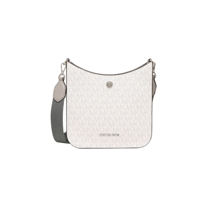 Tas Wanita Cewek Perempuan MK Briley Small Logo Messenger Bag - Bright White 100% ORIGINAL