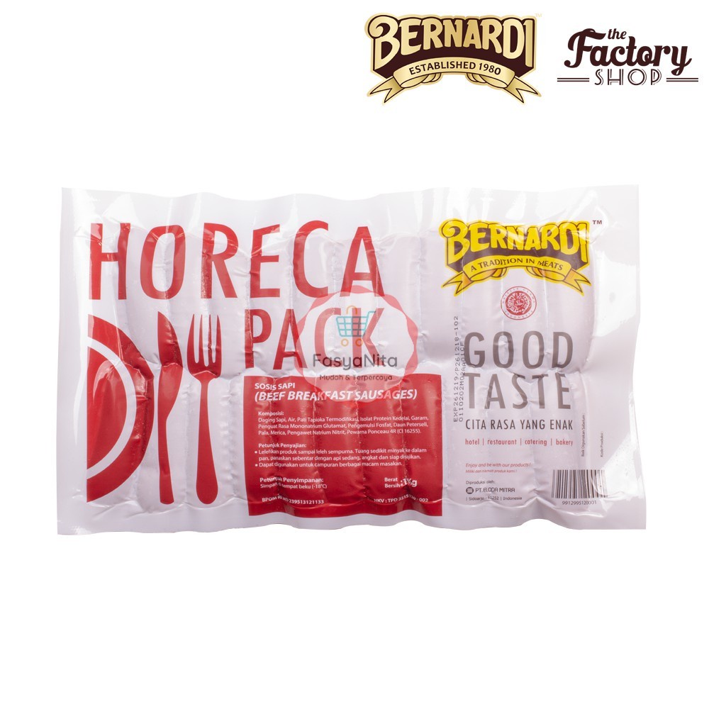 

Bernardi Horeca Pack Beef Breakfast Ss 1Kg
