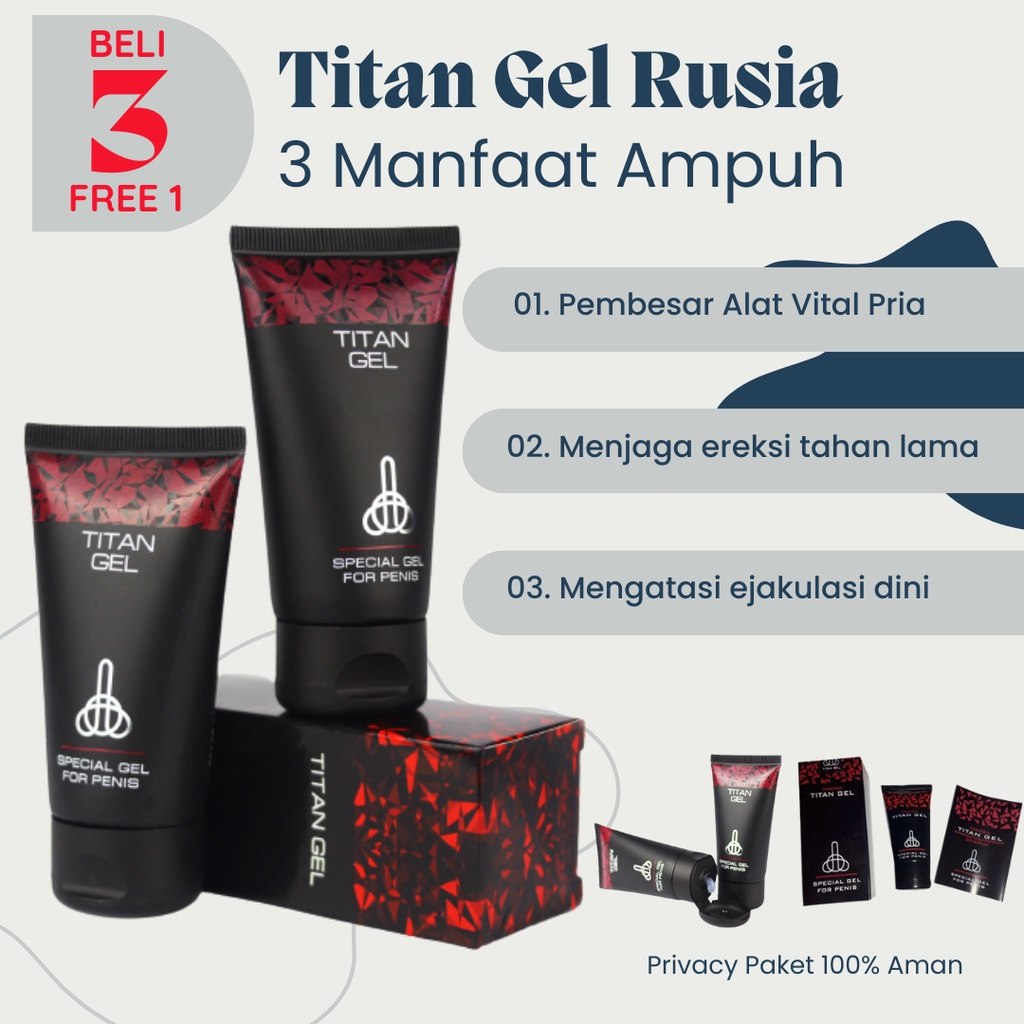 TITAN GEL XXL ORIGINAL RUSIA ASLI OBAT KUAT PEMBESAR ALAT VITAL PRIA PALING AMPUH KUAT TAHAN LAMA OL