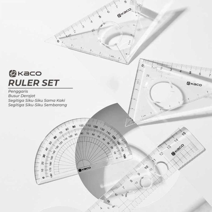 

Set Penggaris Ruler Set 4 Pcs