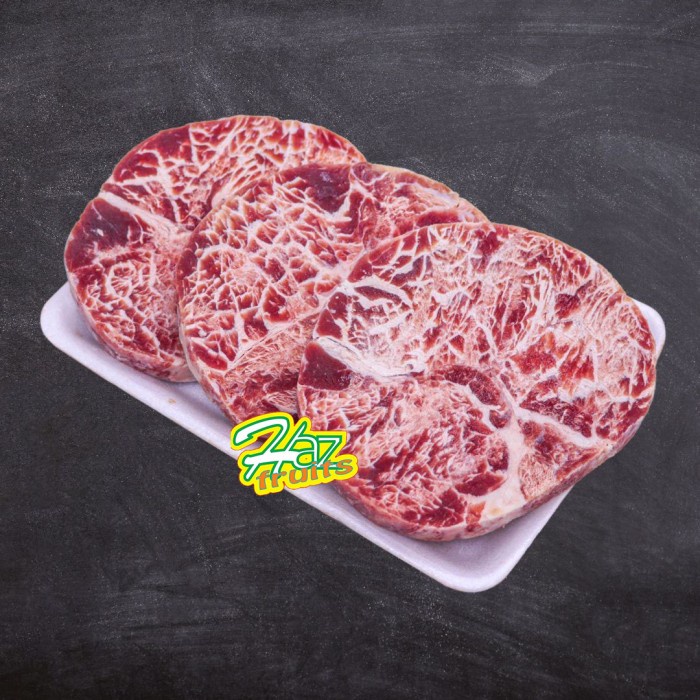 

Ryou Rib Eye Beef Steak 7 pcs / 160 gram - Premium Beef ±1.12 KG