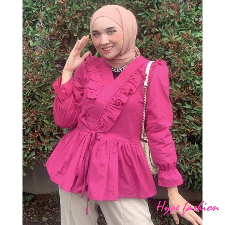 HYPE FASHION - ZELDA BLOUSE TWISTCONE / FASHION WANITA MUSLIM - PN