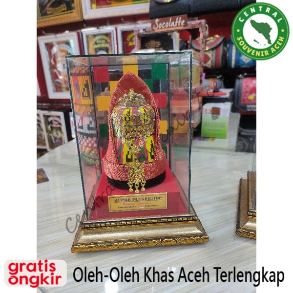 

miniatur kupiah meukeutop Aceh | oleh-oleh khas Aceh