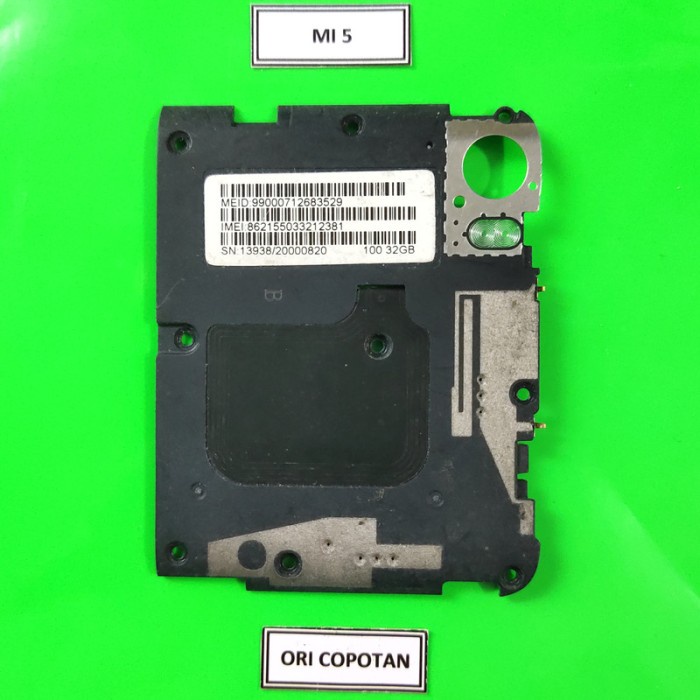 TUTUP MESIN ANTENA NFC MI5 MI 5 ORIGINAL COPOTAN