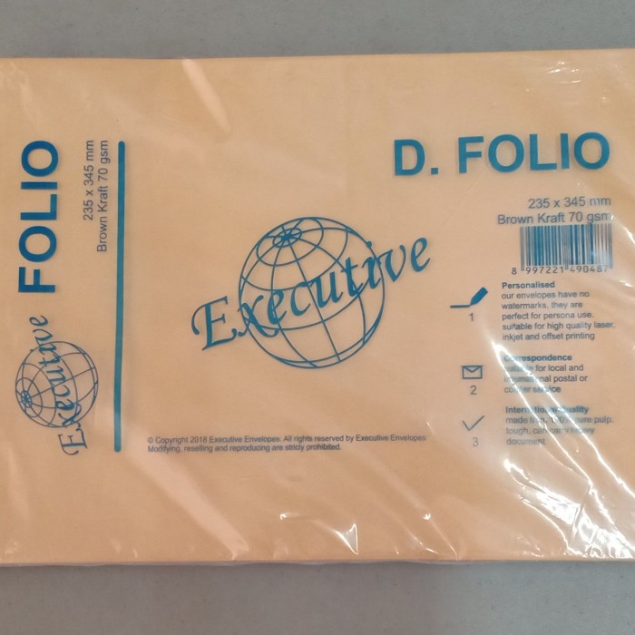 

amplop coklat kraft folio