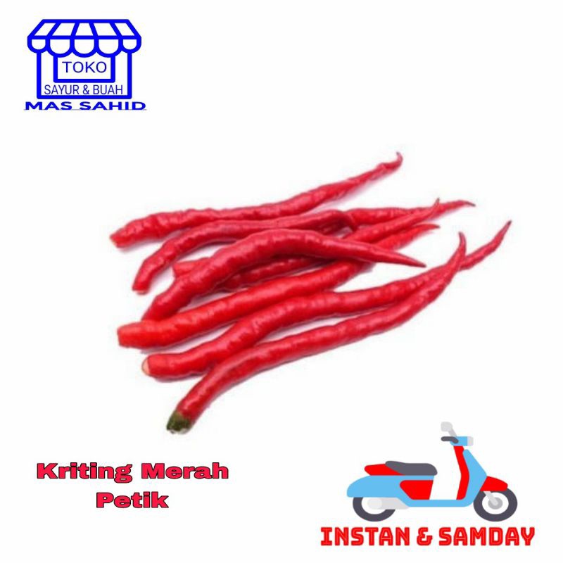 

INSTAN Cabe Keriting Merah Petik 1 kg Cabe Petikan