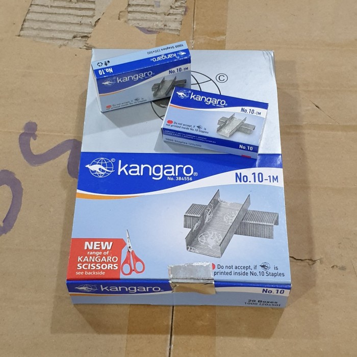 Isi Stapler Kangaro 10 isi 20 pcs Anak Hekter Staples